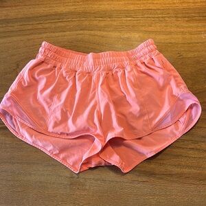 Lululemon light orange size 6 shorts
